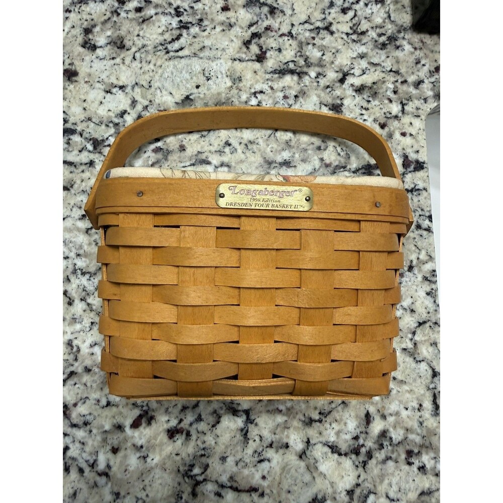 Vintage Longaberger 1998 Edition Dresden Tour Basket Several Signatures